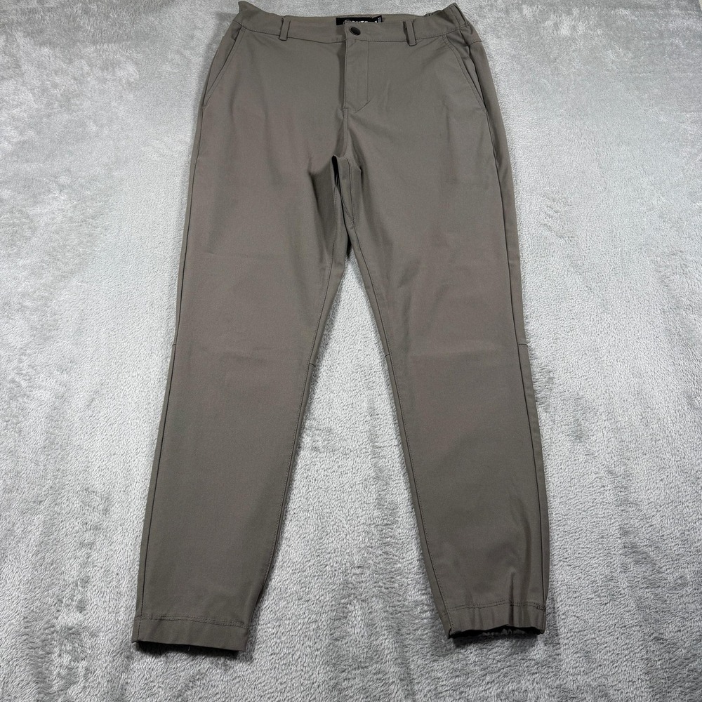Cuts Clothing AO Jogger Pants Mens Medium Brown 27" Slim Fit Stretch Casual